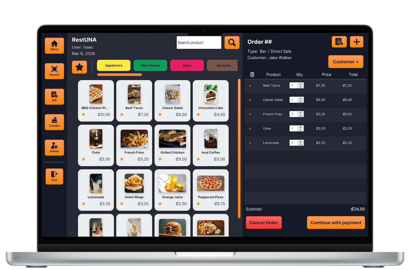 Restaurant POS System project preview
